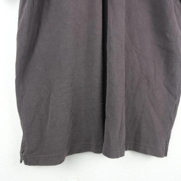 Burberry Shirt Men's L Brown Polo Collar - Picture 2 of 6